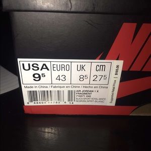 Air Jordan 1s Fragment